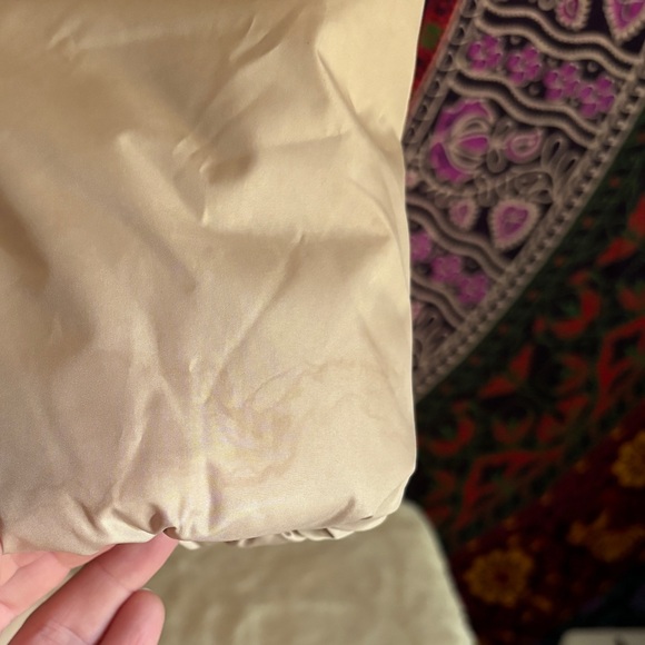 Old Navy Khaki Long Puffer Jacket Full Zip Women’s Size Small - Picture 13 of 14